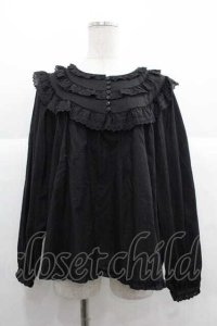 PINK HOUSE / 綿レース使いブラウス  黒 I-25-12-02-003-LO-BL-SA-ZI