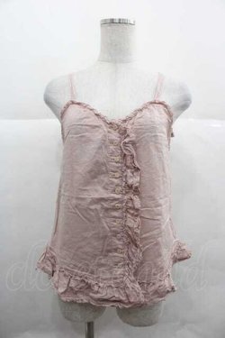 画像1: PINK HOUSE / フリルピンタックキャミブラウス  ピンク I-25-12-02-030-LO-BL-SA-ZI