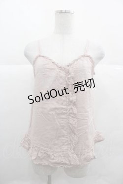 画像1: PINK HOUSE / フリルピンタックキャミブラウス  ピンク I-25-12-02-030-LO-BL-SA-ZI