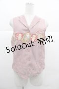 PINK HOUSE / キューピーワッペン付きベスト  ピンク I-25-12-02-031-LO-TO-SA-ZI