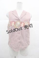 PINK HOUSE / キューピーワッペン付きベスト  ピンク I-25-12-02-031-LO-TO-SA-ZI