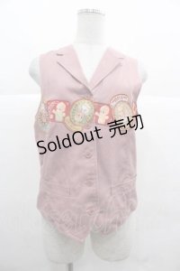 PINK HOUSE / キューピーワッペン付きベスト  ピンク I-25-12-02-031-LO-TO-SA-ZI