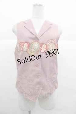 画像1: PINK HOUSE / キューピーワッペン付きベスト  ピンク I-25-12-02-031-LO-TO-SA-ZI