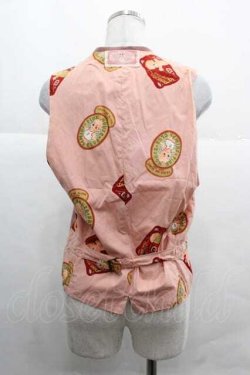 画像2: PINK HOUSE / キューピーワッペン付きベスト  ピンク I-25-12-02-031-LO-TO-SA-ZI