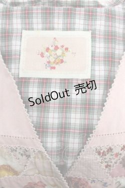 画像3: PINK HOUSE / ブーケ柄三角パッチワークベスト  ピンク I-25-12-02-032-LO-TO-SA-ZI