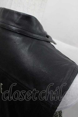 画像3: PINK HOUSE / ラムレザーベスト  黒 I-25-12-02-033-LO-JA-SA-ZI