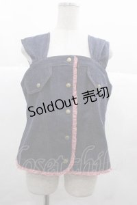 PINK HOUSE / ギンガムチェック使いデニムベスト  紺デニム I-25-12-02-035-LO-TO-SA-ZI