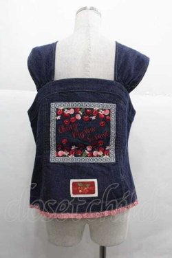 画像2: PINK HOUSE / ギンガムチェック使いデニムベスト  紺デニム I-25-12-02-035-LO-TO-SA-ZI