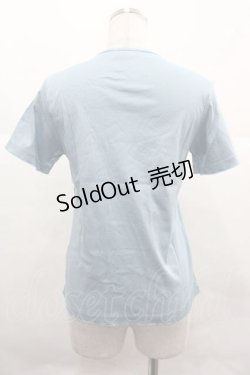 画像2: PINK HOUSE / White Cloverリース＆sleeping rabbitプリントカットソー  ブルー I-25-12-02-038-LO-TO-SA-ZT1227K