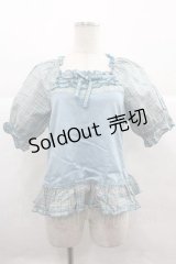 PINK HOUSE / オリジナルチェックカットソー  サックス I-25-12-02-039-LO-TO-SA-ZI