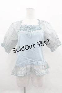 PINK HOUSE / オリジナルチェックカットソー  サックス I-25-12-02-039-LO-TO-SA-ZI