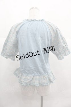 画像2: PINK HOUSE / オリジナルチェックカットソー  サックス I-25-12-02-039-LO-TO-SA-ZI