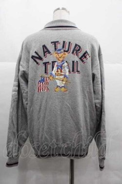 画像2: NATURE TRAIL / 胸元編み上げスウェット M グレー I-25-12-02-041-LO-TO-SA-ZI