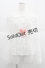 BABY,THE STARS SHINE BRIGHT / 夢色に花舞うPrincess Garden Partyブラウス  白 I-25-12-06-001-BA-BL-SA-ZI
