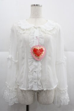 画像1: BABY,THE STARS SHINE BRIGHT / 夢色に花舞うPrincess Garden Partyブラウス  白 I-25-12-06-001-BA-BL-SA-ZI