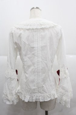 画像2: BABY,THE STARS SHINE BRIGHT / シュガーブーケ〜永遠の乙女の憧れ〜ブラウス  白Ｘ赤 I-25-12-06-005-BA-BL-SA-ZI