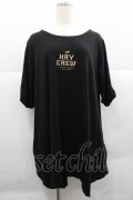 KRY CLOTHING / ロゴプリント半袖カットソー  黒 I-25-12-06-039-EL-TO-SA-ZI