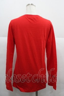 画像2: ACDC RAG / ドクロプリントチェーンカットソー  赤Ｘ白Ｘシルバー I-25-12-06-041-PU-TO-SA-ZI