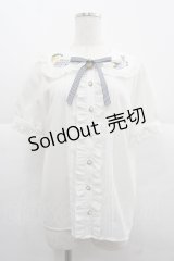 Amavel / Flaver Teaブラウス  白 I-25-12-06-006-CA-BL-SA-ZI