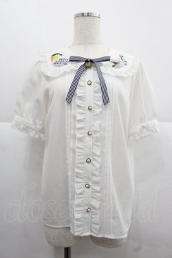 画像1: Amavel / Flaver Teaブラウス  白 I-25-12-06-006-CA-BL-SA-ZI