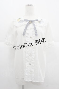 画像1: Amavel / Flaver Teaブラウス  白 I-25-12-06-006-CA-BL-SA-ZI