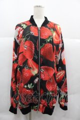 TRAVAS TOKYO / Medical Berry シフォンブルゾン  黒Ｘ赤 I-25-12-06-045-PU-TO-SA-ZI