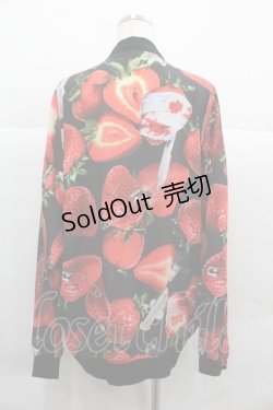 画像2: TRAVAS TOKYO / Medical Berry シフォンブルゾン  黒Ｘ赤 I-25-12-06-045-PU-TO-SA-ZI