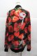 画像2: TRAVAS TOKYO / Medical Berry シフォンブルゾン  黒Ｘ赤 I-25-12-06-045-PU-TO-SA-ZI (2)