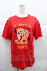 Candy Stripper / OURCAPIVE TEE  赤 I-25-12-06-046-PU-TO-SA-ZI