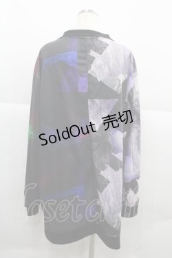 画像2: KMK(KINGLY MASK) / 2デザイン切替ブルゾン  黒Ｘ紫 I-25-12-06-053-PU-JA-SA-ZI