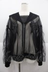 画像1: Candy Stripper / TULLE SHEER SAILOR BLOUSON  黒 I-25-12-06-062-PU-JA-SA-ZI (1)