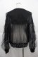 画像2: Candy Stripper / TULLE SHEER SAILOR BLOUSON  黒 I-25-12-06-062-PU-JA-SA-ZI (2)