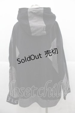 画像2: REFLEM / 切替パーカー  黒Ｘグレー I-25-12-06-063-PU-TO-SA-ZI