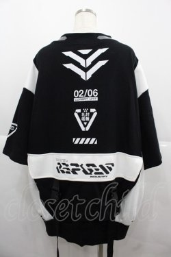 画像2: REFLEM / サイバータクティカル半袖トップス  黒Ｘ白 I-25-12-06-064-PU-TO-SA-ZI
