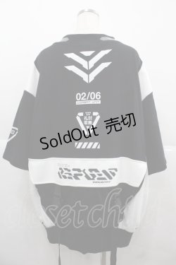 画像2: REFLEM / サイバータクティカル半袖トップス  黒Ｘ白 I-25-12-06-064-PU-TO-SA-ZI