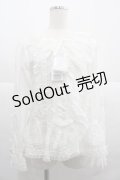 PINK HOUSE / レース使いオーバーブラウス  ホワイト I-25-12-06-008-LO-BL-SA-ZI