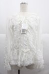 画像1: PINK HOUSE / レース使いオーバーブラウス  ホワイト I-25-12-06-008-LO-BL-SA-ZI (1)
