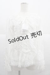 PINK HOUSE / レース使いオーバーブラウス  ホワイト I-25-12-06-008-LO-BL-SA-ZI
