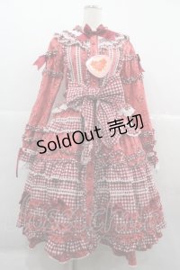 BABY,THE STARS SHINE BRIGHT / Berry Sweet Bouquetロングワンピース  赤 I-25-12-06-067-BA-OP-SA-ZI