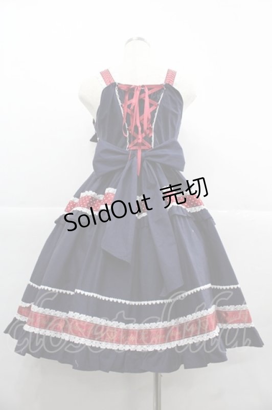 画像2: BABY,THE STARS SHINE BRIGHT / ねこくみゃちゃんからのPresent Ribbonジャンパースカート  ネイビー I-25-12-06-069-BA-OP-SA-ZI (2)