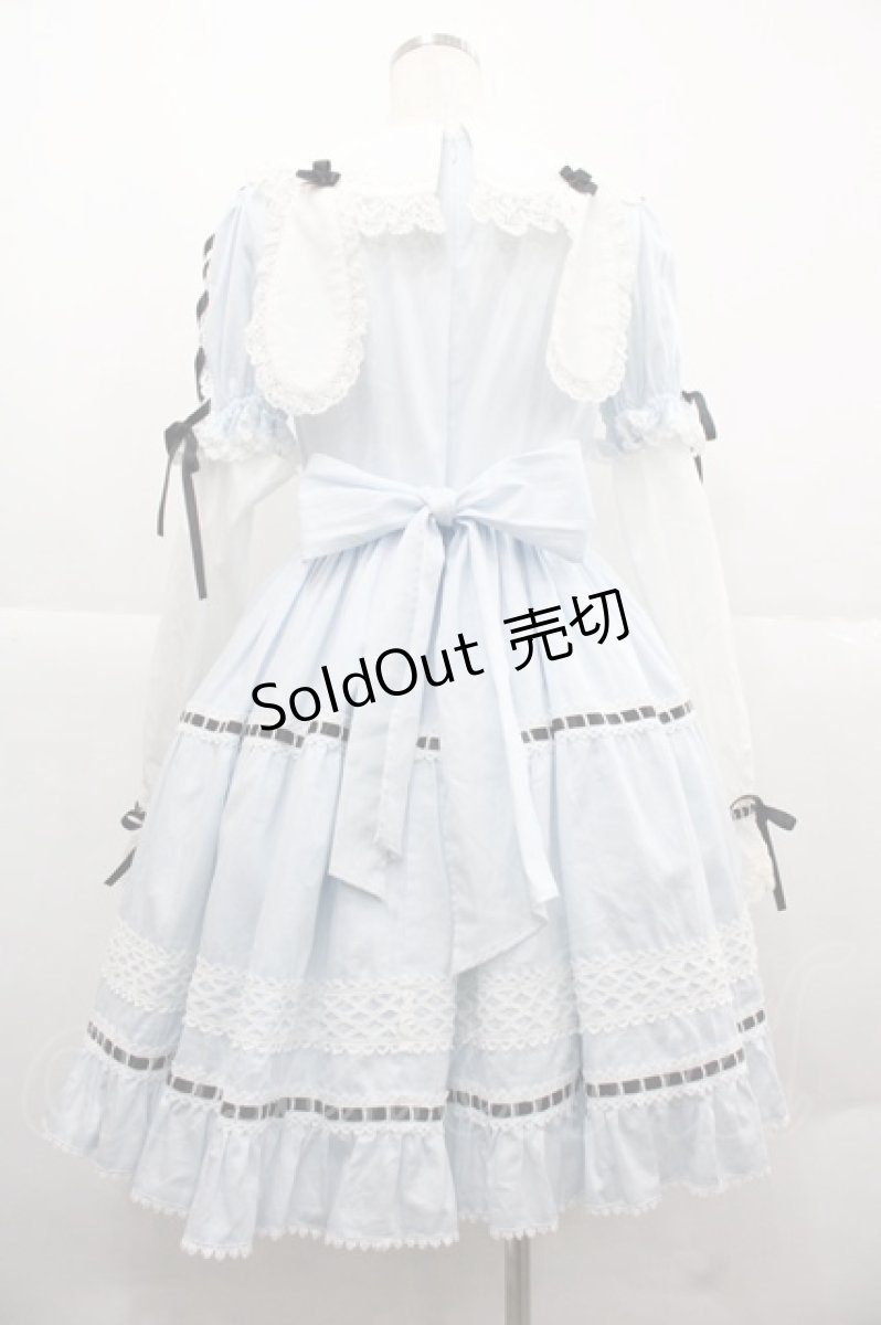画像2: BABY,THE STARS SHINE BRIGHT / Dreaming Aliceワンピース  サックス I-25-12-06-070-BA-OP-SA-ZI (2)