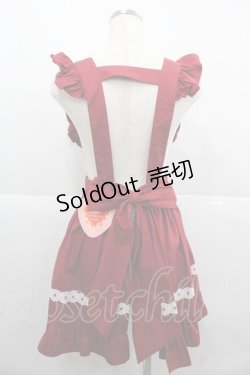 画像2: BABY,THE STARS SHINE BRIGHT / ハートエプロン  エンジ I-25-12-06-072-BA-ZA-SA-ZI