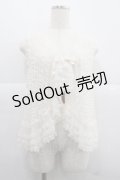 PINK HOUSE / ドットチュールフリルベスト  アイボリー I-25-12-06-009-LO-TO-SA-ZI