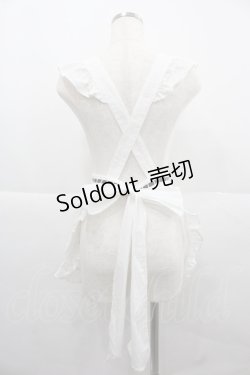 画像2: BABY,THE STARS SHINE BRIGHT / Dreaming Aliceエプロン  白Ｘ黒 I-25-12-06-073-BA-ZA-SA-ZI