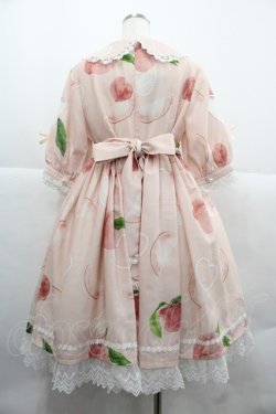 画像2: LILITH HOUSE -マジョのフェア- / 桃柄ジャンパースカート&リボンクリップセット XL ピンク I-25-12-06-078-LO-OP-SA-ZI