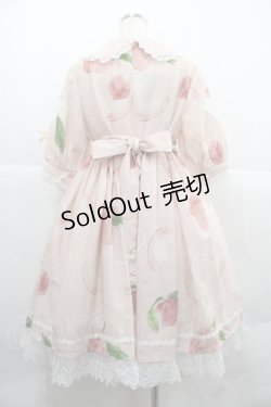 画像2: LILITH HOUSE -マジョのフェア- / 桃柄ジャンパースカート&リボンクリップセット XL ピンク I-25-12-06-078-LO-OP-SA-ZI