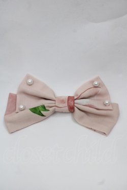 画像3: LILITH HOUSE -マジョのフェア- / 桃柄ジャンパースカート&リボンクリップセット XL ピンク I-25-12-06-078-LO-OP-SA-ZI