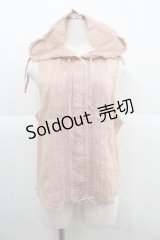 PINK HOUSE / 水玉フード付きノースリーブブラウス  ピンク I-25-12-06-010-LO-BL-SA-ZI