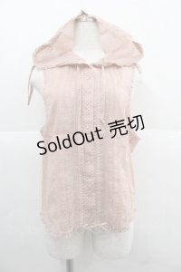 PINK HOUSE / 水玉フード付きノースリーブブラウス  ピンク I-25-12-06-010-LO-BL-SA-ZI