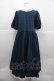 画像2: marcHenTica / エーベル・マリアンヌワンピース  ネイビー I-25-12-06-084-LO-SK-SA-ZI (2)